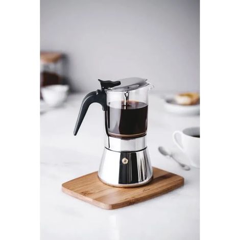 Machine à café Lacor siena inox 6 tasses compatible induction