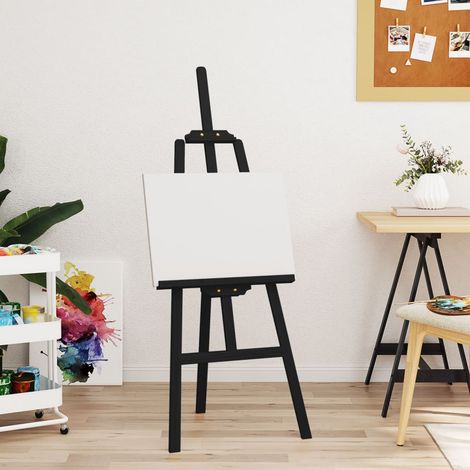 vidaXL Easel Stand Black 53,5x95x127 cm Solid Wood Pine