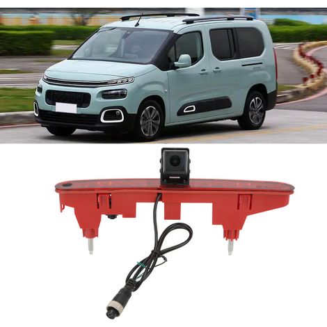Véhicule de transport électronique automobile avec feu stop surélevé et installation de caméra de recul, applicable aux Citroën Berlingo et Peugeot Partner 2008-2016 (1/5)