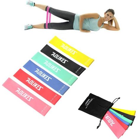 Lot de 6 mini-bandes élastiques pour exercices (1/5)