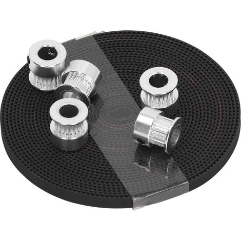 Zahnriemen mit 20 Zähnen, Riemenscheibe mit 8 mm Bohrung, 5 m Zahnriemen, Schraubenschlüssel für 3D-Drucker und CNC-Drehmaschine (1/5)