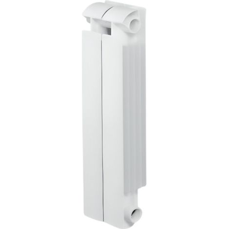 Global – Radiateur eau chaude aluminium 324W – 2 éléments – Compatible chauffage central – Design moderne blanc – Pour pièces jusqu'à 25 m²