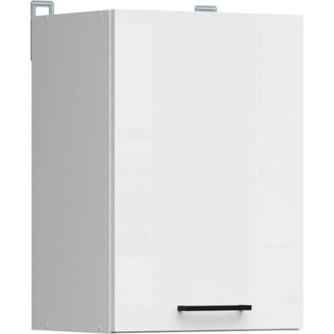 JUNONA Meuble haut 40 cm - 1 Porte - Blanc brillant (1/5)