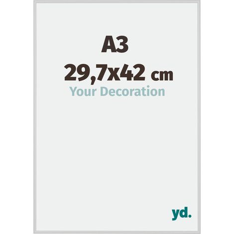 yd. - Cadre photo A3 29.7x42 - Argent Mat - Aluminium - Miami (1/5)