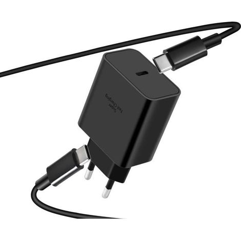 Alimentatore - CYVENSMART - Ricarica rapida da 45 W - USB-C - 2 metri - Compatibile con S22/Z Flip 4 (1/4)