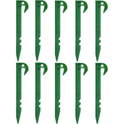Kindfiber OÜ-10 piquets de jardin pour fixer serres, filets anti-insectes et équipements sportifs piquets en plastique et accessoires de fixation pour le jardin. (1/5)