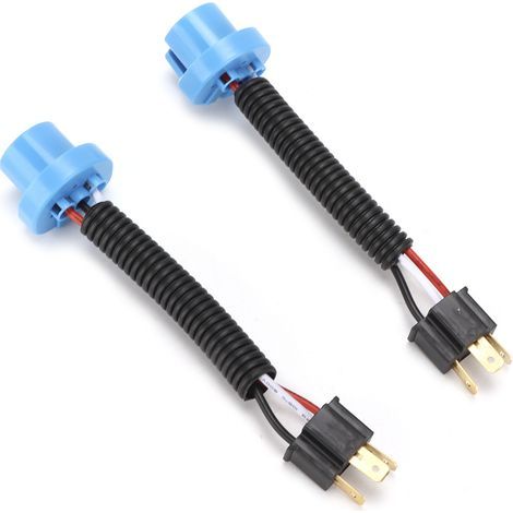 Scheinwerferadapter H4-Stecker auf 9007-Buchse, Universalstecker, Direktanschluss, 12–24 V, Scheinwerfermontage (1/5)