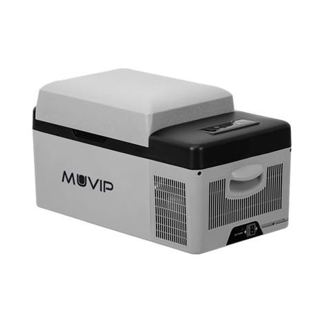 Muvip tragbarer Kühlschrank de Kompressor 20l - luz innen geführt - Fahrzeugbatterieschutz - Temperatur -20º/+20º - Anschluss 12/24/220v - Verbrauch 45w - geräuscharmer Kompressor - bluetooth control 