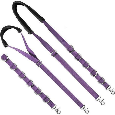 Sangle ventrale de toilettage pour chien, boucles de toilettage pour rallonge de bras de table avec boucle de serrage, laisse de contention violette pour le bain (1/5)