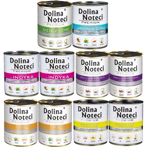 Dolina Noteci Premium, aliment humide pour chiens, mélange de saveurs, 10 sachets de 800 g