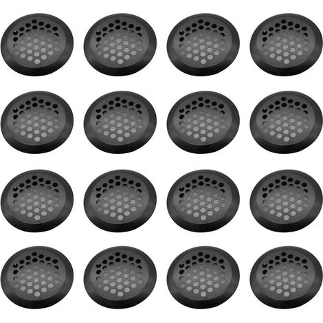 Grille Ventilation Inox Ronde, 16 Pièces Maille Trou D'aération, Acier Inoxydable Grille D'aération Trou, Grille D'évacuation Ventilation, pour Armoire Cuisine, Meubles, Armoire à Chaussures