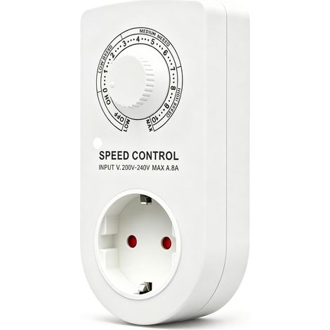 Variateur De Vitesse Pour Moteur 220V Régulateur De Tension 1600W Régulateur De Vitesse Du Moteur Variateur De Vitesse Meuleuse D'angle, Pour Ventilateur Et Industriel, Blanc (1/5)