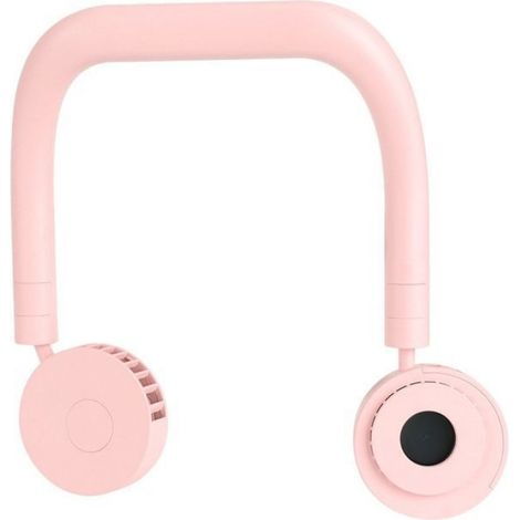 Ventilateur cou libre portable rose, mini USB, refroidissement personnel, confort et portabilité optimaux Femeo (1/5)
