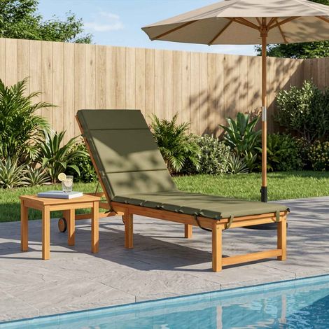 vidaXL Coussin de transat GEMERT 100 % polyester Vert olive (1/5)