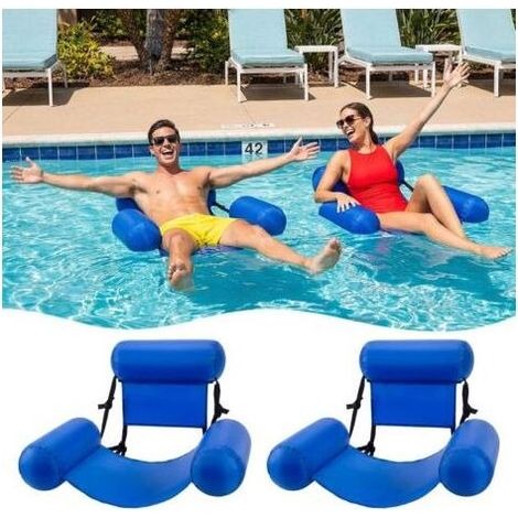 2 PZ piscina gonfiabile sedia galleggiante per adulti sedia fluttuante pesante piscina gonfiabile tagliatelle è adatto per l'estate spiaggia acqua del lago di Festa Divertente (1/5)