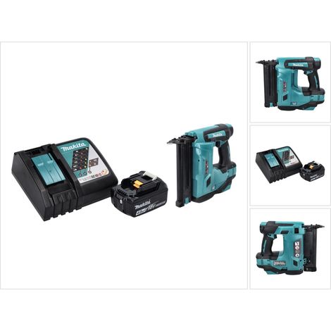 Makita DBN 500 RM1 Akku Stauchkopfnagler 18 V 15-50 mm + 1x Akku 4,0 Ah + Ladegerät (1/5)
