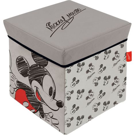Cube de rangement avec Couvercle - Disney Mickey Mains Sur Ses Hanches - 30x30x30 cm (1/3)