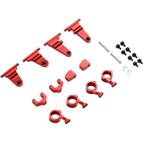 Kit de bras oscillant supérieur et inférieur en métal pour voiture RC MX5 NXS, support de tour d'amortisseur, fixation de carrosserie (1/5)