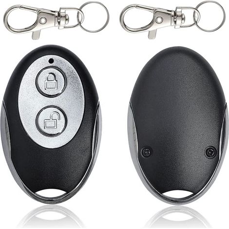 Telecommande Universelle Portail Telecommande Portail Telecommande Porte de Garage Télécommandes Duplicatrices à Code Fixe 433,92 MHz 2 Canaux 2pcs (1/5)
