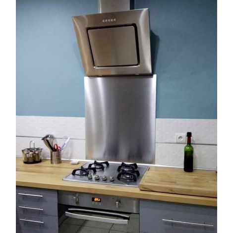 ZOIMANIA - Pannello Paraschizzi - Inox Aisi 304 - Cucina - Profondità 40 - Dimensione Paraschizzi: L90 x P40 (1/5)