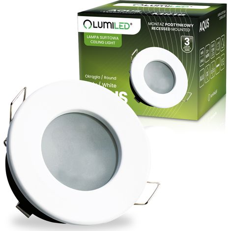 AQUS Lumiled Einbauleuchte Halogen LED MR16 Rund Weiß