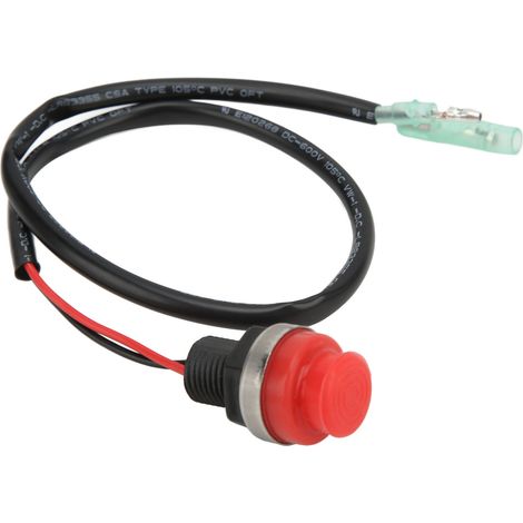 Interrupteur marche/arrêt pour moteurs hors-bord, câble de 45 cm, sans clé, universel pour plaisanciers et yachts (1/5)