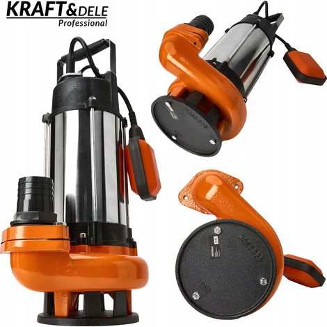Bomba de agua sumergible de hierro fundido + flotador 2950W 18.000L/H 2'' Kraft&Dele (1/5)