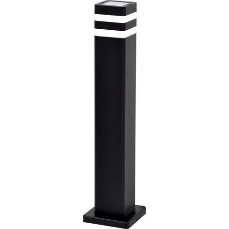 Borne extérieure noire carrée 60cm E27 15W Kaja Tamiza (1/5)