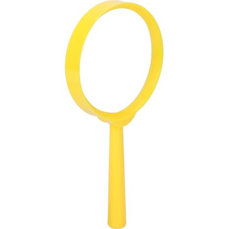 Loupe à main jaune avec manche en plastique, loupe de lecture pour étudiants et enfants, outil d'agrandissement portable (1/5)