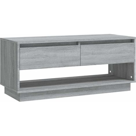 Meuble TV, Étagère TV, Meuble de Salon, Sonoma gris 102x41x44 cm Aggloméré OIB8639E (1/5)