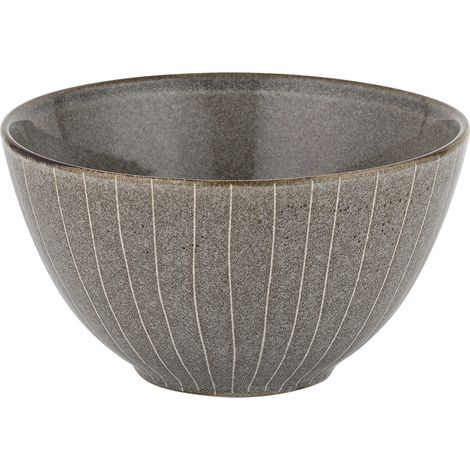 Gestreifte graue Salatschüssel 15 cm