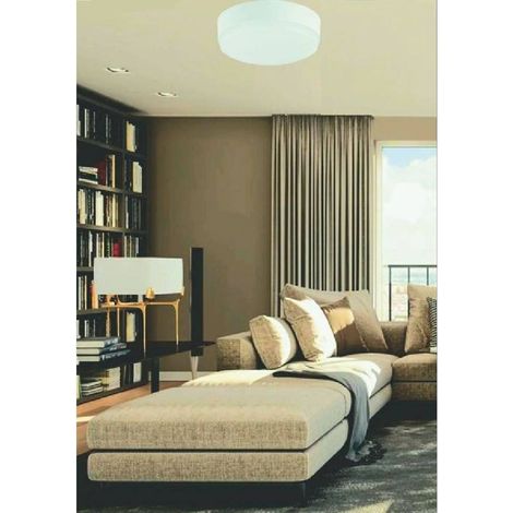 TRADE SHOP - Plafoniera Led 18w Tonda Soffitto Parete Esterno Luce 3000k 4000k 6500k Wlg02-18w - -Bianco Caldo -