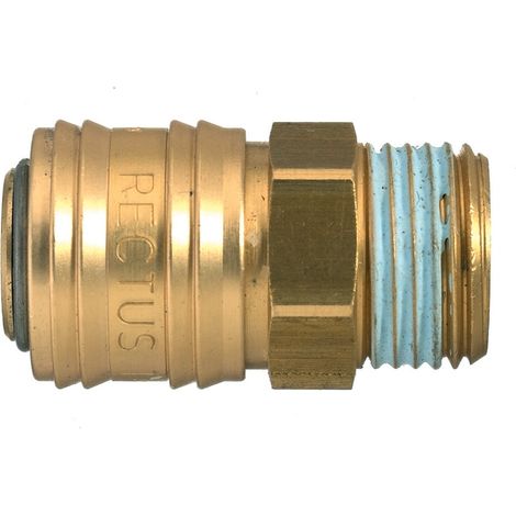 Raccord rapide pneumatique Legris, Filetage Mâle vers Mâle 25mm M16 x 1.5 Adaptateur chargeur en Laiton ( Prix pour 1 )