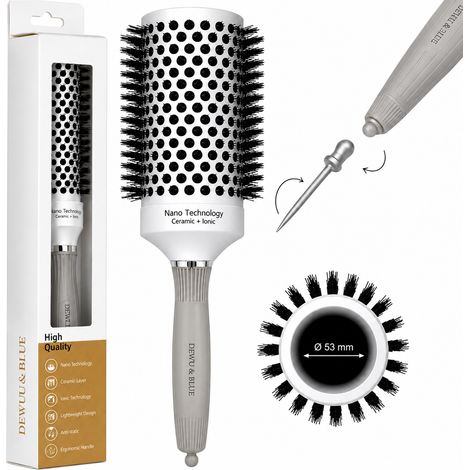Brosse thermique en céramique pour le coiffage avec ionisation 53 mm (1/5)