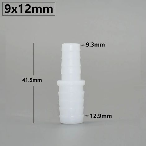 Raccord réducteur direct en PE alimentaire (K)PE pour réservoir d'aquarium, adaptateur pour pompe à air et tuyau d'irrigation. (1/5)