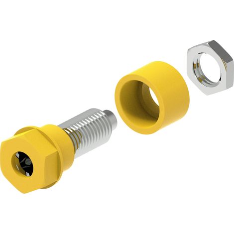 Electro PJP 3230-C-CD1-J Fiche femelle de laboratoire Ø de la broche: 4 mm jaune 1 pc(s) (1/2)