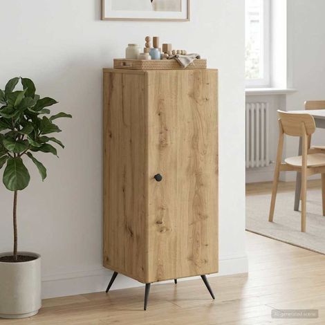 vidaXL Buffet Chêne artisanal 33 x 34,5 x 90 cm Bois d'ingénierie (1/5)