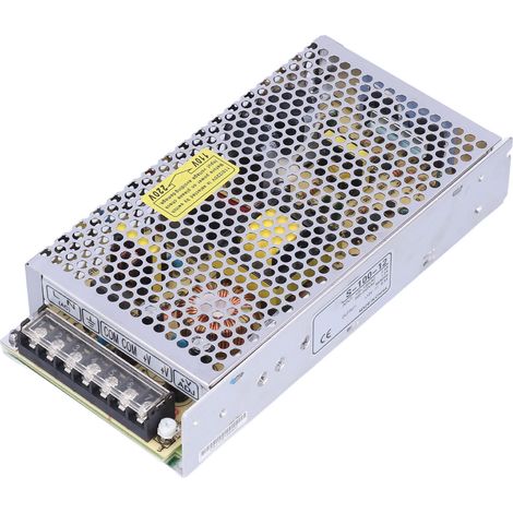 Trois modèles d'adaptateurs CC pour alimentations à découpage à refroidissement rapide adaptées aux ordinateurs/projecteurs/caméras de surveillance, 100-240 V CA, S-100-12. (1/5)