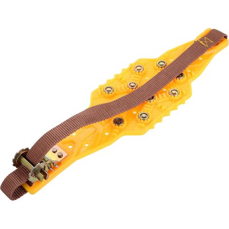 Anti-slip yellow snow chains for car and truck tires, quick installation, wear-resistant, suitable for snowy and icy roads (1/5)