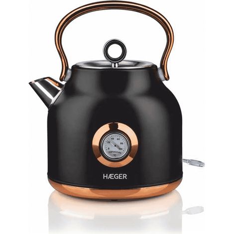HAEGER ART DECO BLACK HERVIDORA