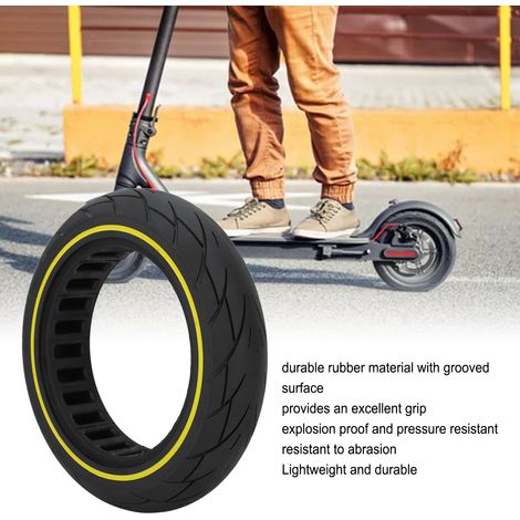Pneus pleins 10x2.125 pour trottinette électrique, roues de remplacement avant/arrière type nid d'abeille compatible Ninebot Max G30 (1/5)
