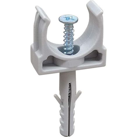 50 Fixations tube avec cheville 25 (1/3)