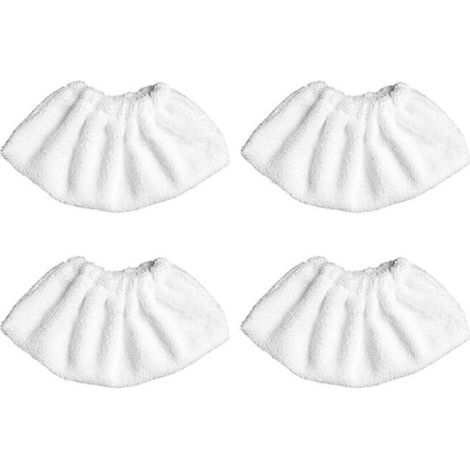 Lot de 4 lingettes de nettoyage pour vitres, housses et tampons pour nettoyant pour vitres et sols compatibles avec les nettoyeurs vapeur Kärcher SC1, SC2, SC3 et SC4. (1/5)