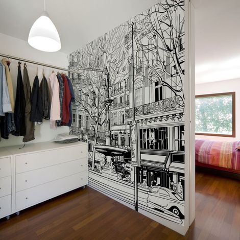 Papier Peint "Sketch of Parisian Fountain II" 270x450cm (1/2)