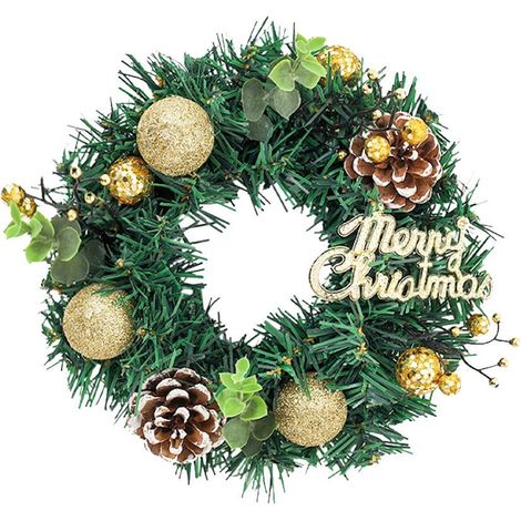 Guirlande De Noël Avec Bougie - 23 X 23 X 4 Cm - Décoration De Table Et Murale Pour Intérieur - 1 Pièce