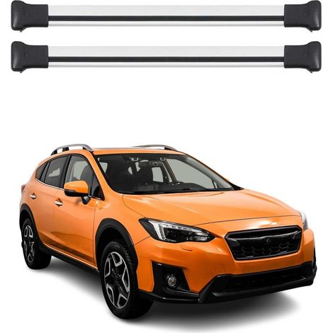 OMAC Aluminium Dachträger Querträger für Subaru XV I 2012-2017 – Max. 75 kg – 2 Stangen Silber (1/5)