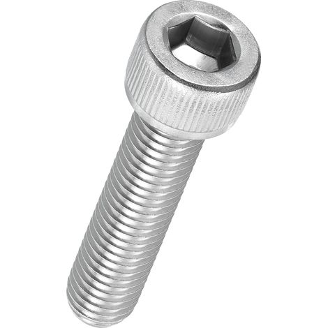 10Pcs Vis à Tête Cylindrique à Six Pans Creux M10-1.5 x 45mm Douille Allen Entièrement Filetée en Acier Inoxydable 304 pour Moteur Électrique, Impression 3D, Argenté (1/5)