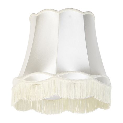 QAZQA Pantalla de seda crema 45 cm - Granny (1/5)