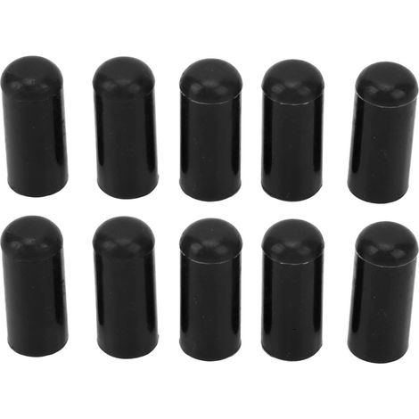 Lot de 10 bouchons universels en silicone résistant à la chaleur de 4 mm pour tuyau d'admission d'air, compatibles avec les soupapes de décharge (BOV), couleur noire. (1/5)