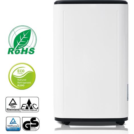 Déshumidificateur 25L / jour pour 26m2, éclairage LED, pour maison et usage quotidien, format pratique, style moderne et facile à associer